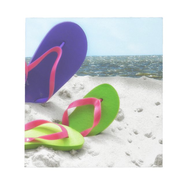 beach sandals notepad (Front)