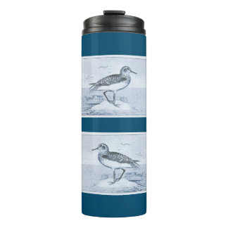 Beach Sandpiper Bird Tropical Ocean Summer Custom Thermal Tumbler