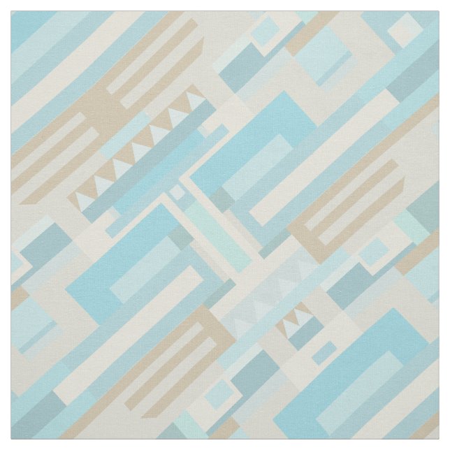 Beach sands abstract geometric fabric (Swatch)