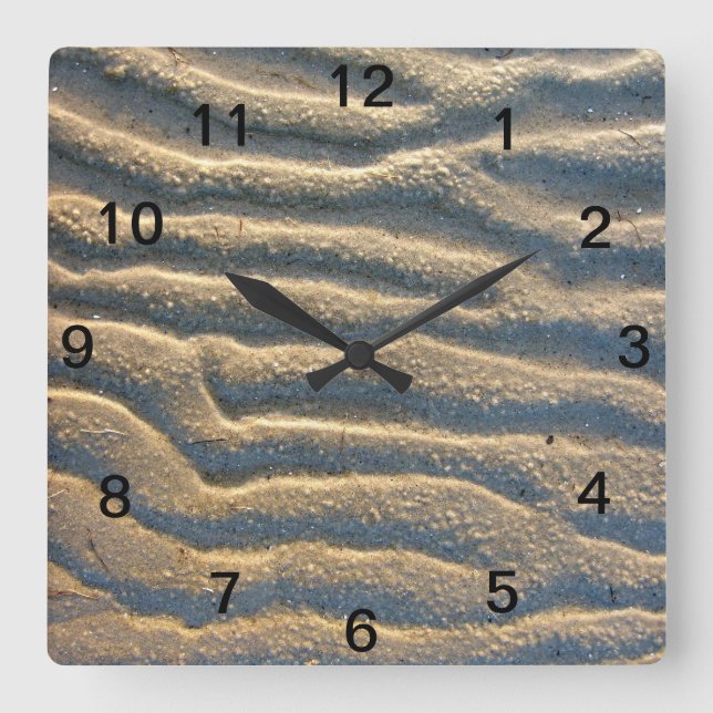 Beach Sandy Beach Beige Wall Clock (Front)
