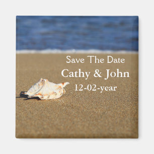 beach Save the date magnet