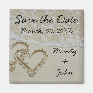 Beach Save The Date Magnet