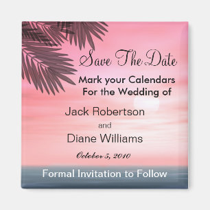 Beach Save the Date Magnets
