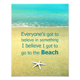 Beach Saying Starfish Photo