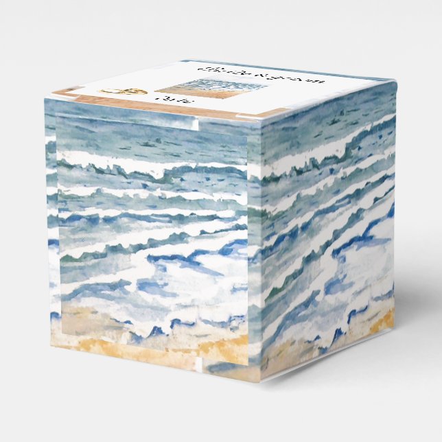 Beach scean seascape favour box (Front Side)