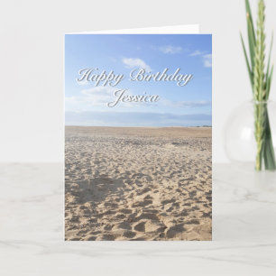 Beach Scene Birthday Card