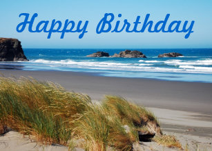Beach Birthday Cards Zazzle Uk