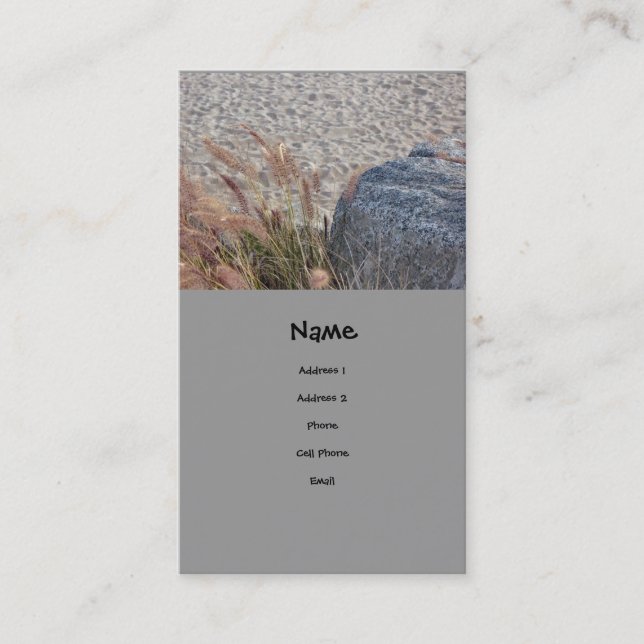 Beach Scene Business Card (Front)