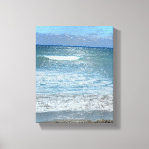 Beach scene canvas