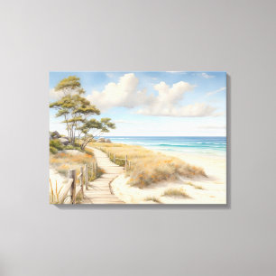 Beach Scene Canvas Wall Art