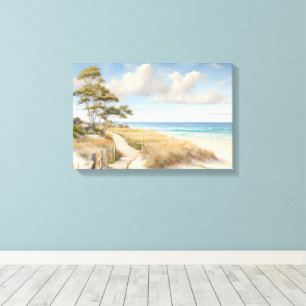 Beach Scene Canvas Wall Art