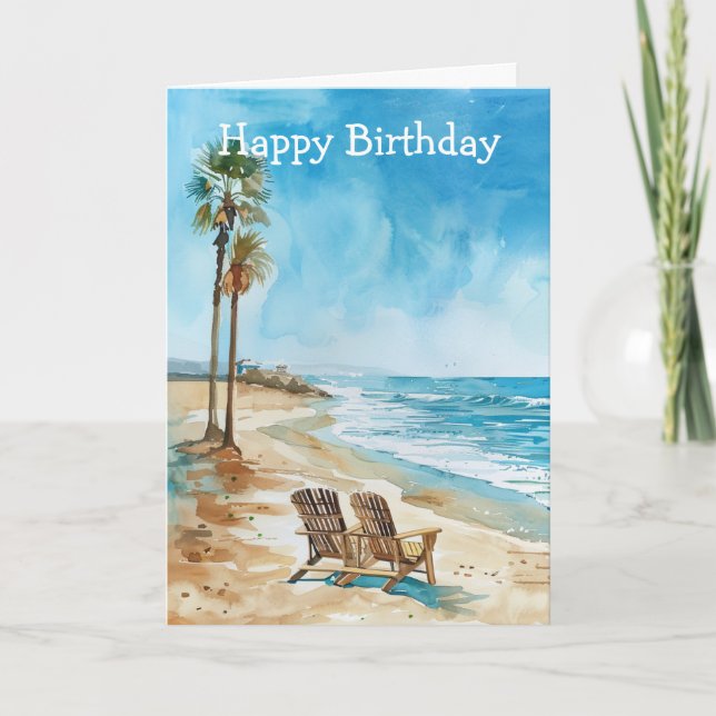 Beach Scene Card (Front)