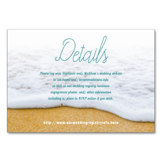 Beach Scene Details Directions Enclosure Cards