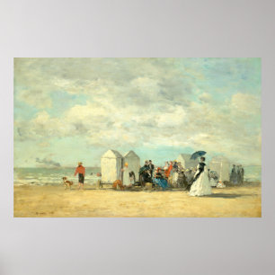 Beach Scene - Eugène Boudin Fine Art Poster