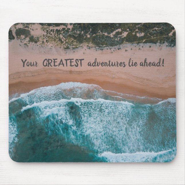 Beach scene greatest adventure, mouse mat (Front)