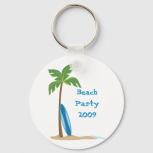 Beach Scene Key Ring
