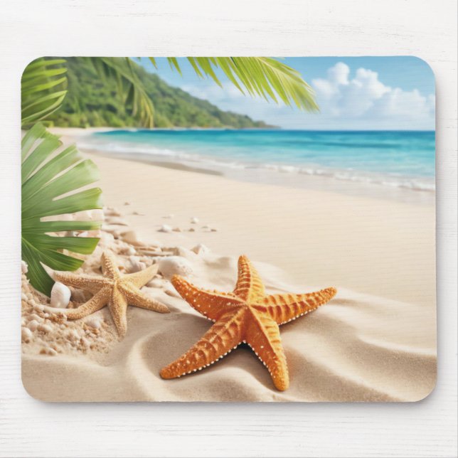 Beach Scene Mouse Mat (Front)