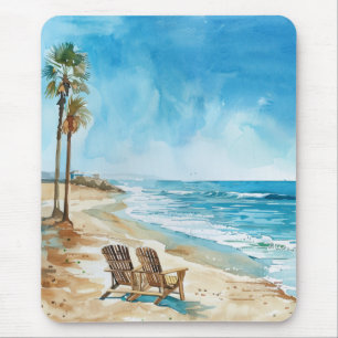 Beach Scene Mouse Mat