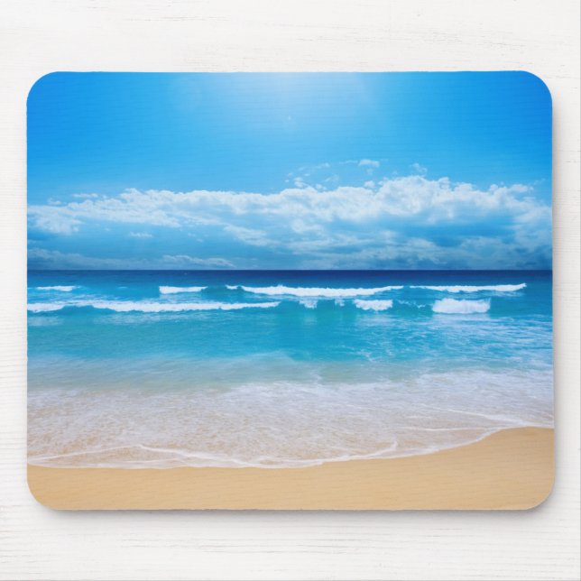 Beach Scene Mouse Pad (Front)