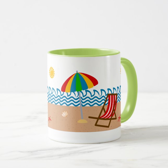 Beach Scene Mug (Front Right)