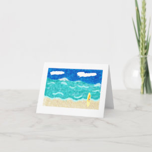 Beach Scene Notecard
