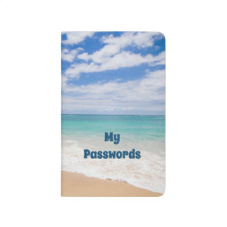 Beach Scene Password Book