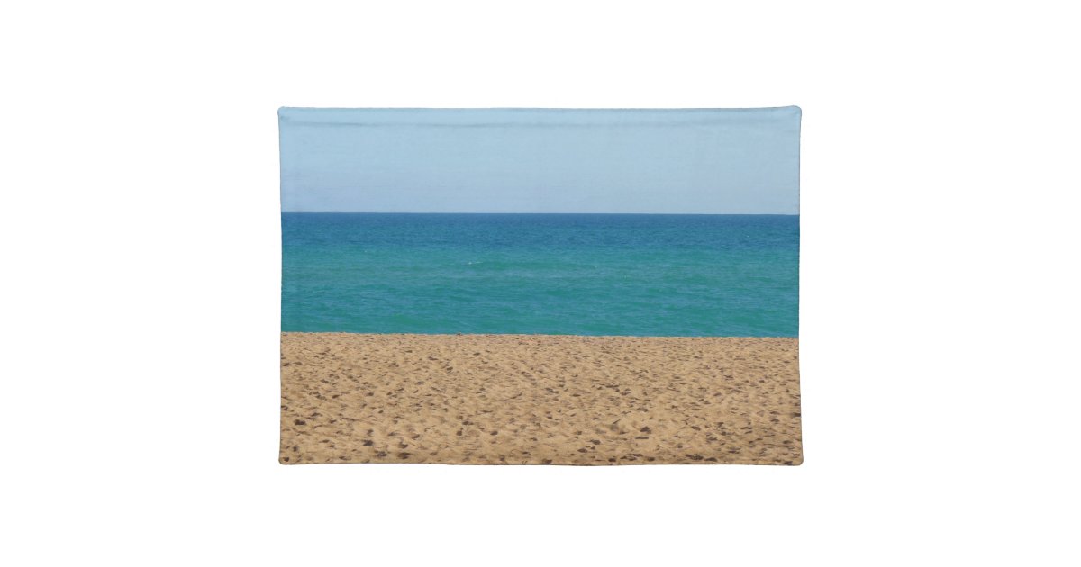 Beach Scene Placemats American MoJo Placemat Zazzle