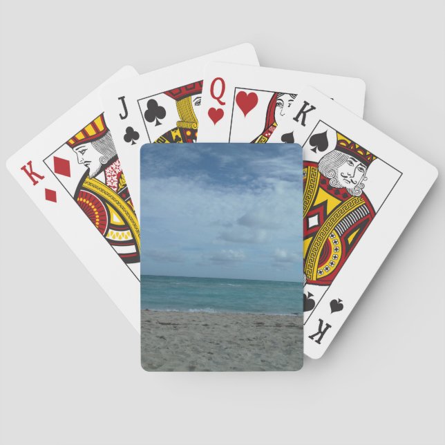 BEACH SCENE PLAYING CARDS (Back)