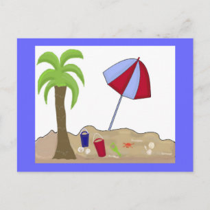 Beach Scene Postcard
