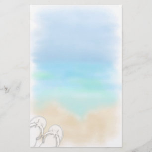 Beach Scene Stationery