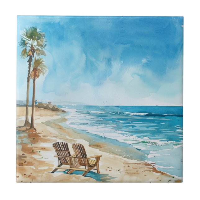 Beach Scene Tile (Front)