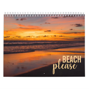 Beach Scene Tropical Oasis Calendar