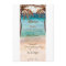Beach scene tropical wedding party menu