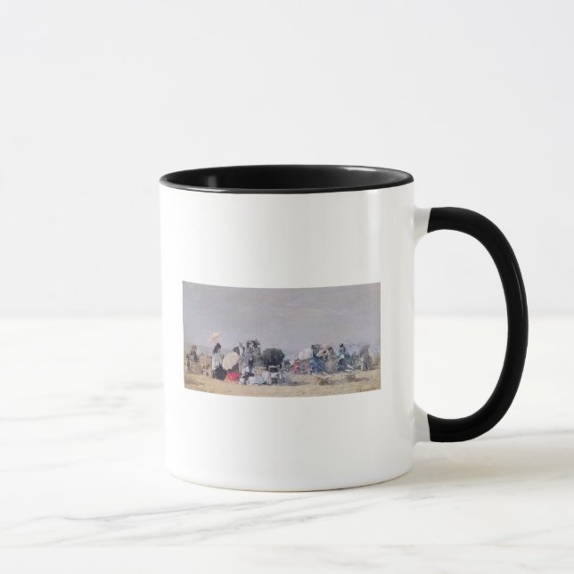 Beach Scene, Trouville, 1873 Mug (Right)