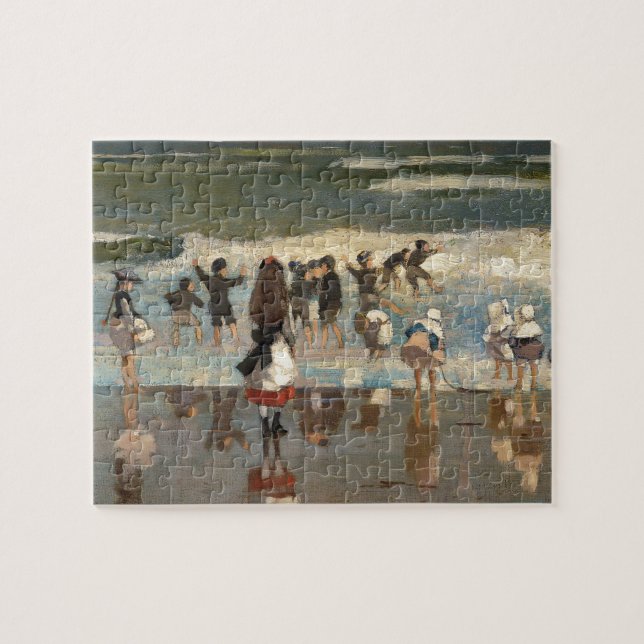 Beach Scene - Winslow Homer Jigsaw Puzzle (Horizontal)