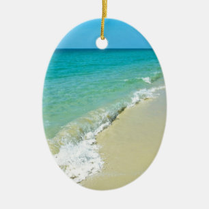 Beach scenery ceramic tree decoration