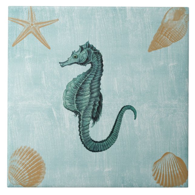 Beach Sea Horse Tile (Front)