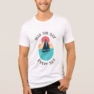 Beach, Sea life, Boat, Fun t-shirt Tri-Blend Shirt