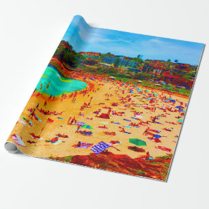 Beach Sea Life Colourful Wrapping Paper
