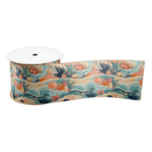 Beach Sea Life Satin Ribbon