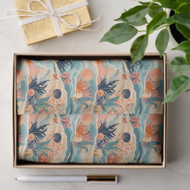 Beach Sea Life Tissue Paper (Gift)