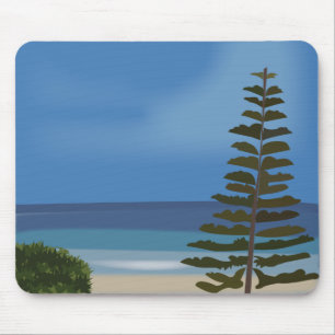 Beach Sea Pine Tree Nature Mouse Mat