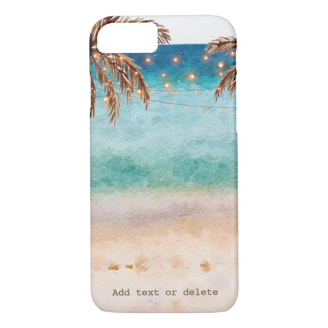 beach sea sand tropical phone case cover (Back)