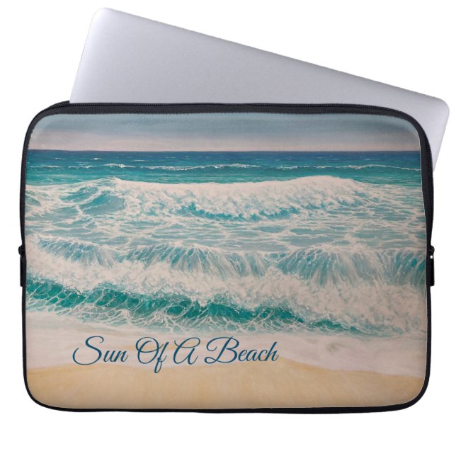 Beach Sea Surf Sun of a beach   Laptop Sleeve (Front)