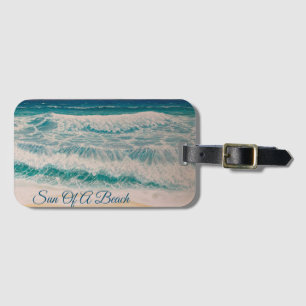 Beach Sea Surf Sun of a beach Luggage Tag