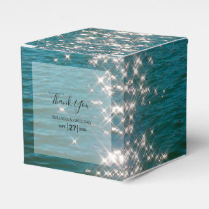 Beach Sea Water Sparkles Wedding  Favour Box