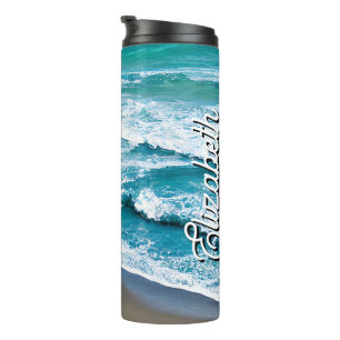 Beach Sea Waves Thermal Tumbler