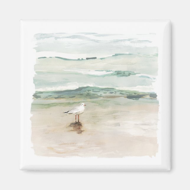 Beach Seagull Cove Magnet (Front)