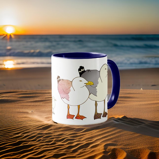 Beach Seagulls Mug (Creator Uploaded)