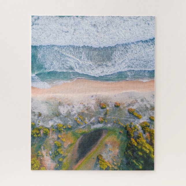 Beach, Seascape Aerial View Jigsaw Puzzle (Vertical)